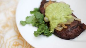 Sirloin Steak With Avocado Dressing | Bariatric Surgery Recipes | FoodCoach.Me