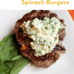 Pinterest Image Creamed Spinach Burgers