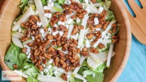 Pear, Goat Cheese & Candied Walnut Salad | Bariatric Recipes | FoodCoach.Me