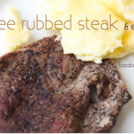 Coffee Rubbed Steak with Eggs. Packed with Protein for postop bariatric surgery patients!