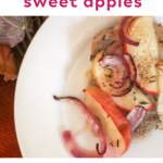 Pinterest Image for Pork Chops and Sweet Apples on bariatric food coach dot com