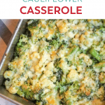 Pinterest Image Broccoli Cauliflower Casserole Bariatric Friendly