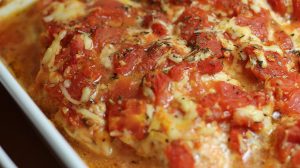 Bruschetta Baked Chicken | Gastric Sleeve Recipes | FoodCoach.Me