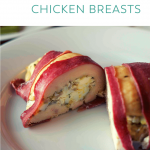 Pinterest image for cobb stuffed chicken breasts