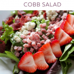 Pinterest image for Strawberry Cobb Salad