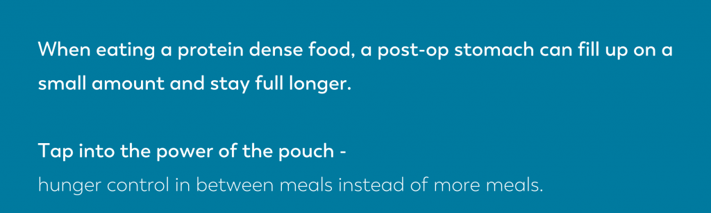 quote block for blog on if you should eat small frequent meals after weight loss surgery