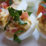 BLT Deviled Eggs. Low carb and delicious snacking!!