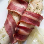 Bacon Wrapped Ranch Chicken. Low carb recipes at www.foodcoach.me