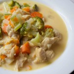 Cheesy Garden Chicken Soup - Bariatric Friendly Recipes at www.foodcoach.me