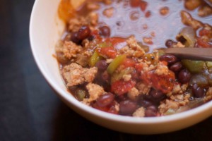 Smoky Chipotle Chicken Chili. Full of flavor and great after bariatric surgery