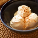 Cinnamon Protein Ice Cream! Uses Greek Yogurt and sugar-free syrups to cut big time on sugar and carbs. Great after weight-loss surgery!