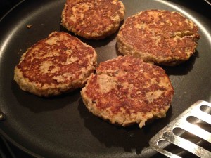 Low Carb Salmon Burgers. More low-carb and weight-loss surgery recipes at www.foodcoach.me