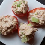 Tuna Salad Stuffed Tomaotes. Low Carb lunches!