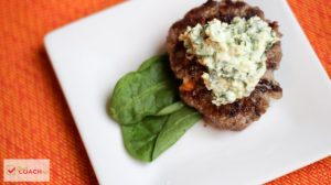 Creamed Spinach Burgers | Bariatric Surgery Recipes | FoodCoach.Me