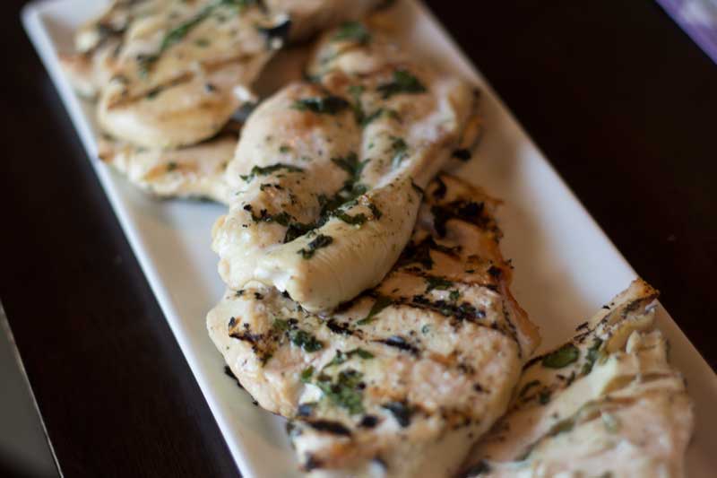 basil and garlic grilled chicken. simple recipe on bariatric food coach for easy recipes