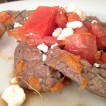 Rosemary Steak with Tomatoes Skillet - low carb and weight loss surgery friendly from www.foodcoach.me