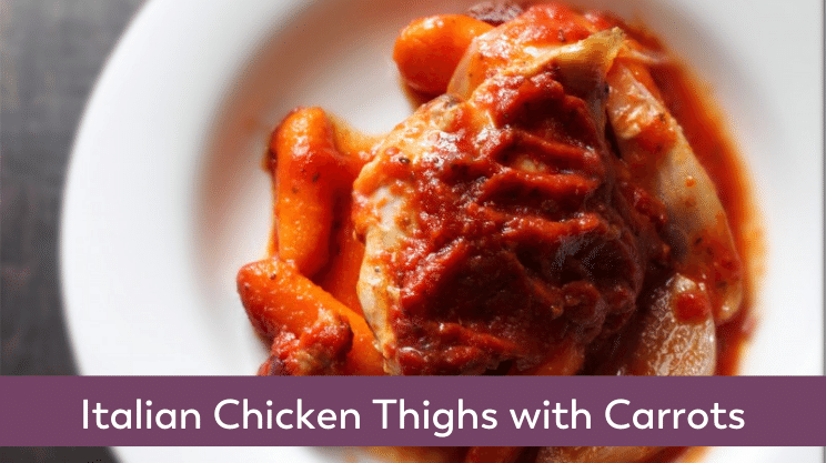 Italian chicken thighs with carrots
