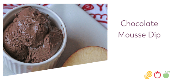 chocolate mousse dip bariatric holiday dessert