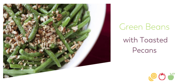 green beans with toasted pecans bariatric friendly holiday side dish