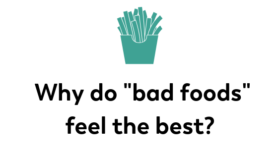 why do bad foods feel the best? blog header image for does your pouch prefer junk food after bariatric surgery