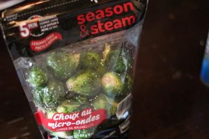 Gastric Bypass Side Dishes - Steam in Bag Brussels Sprouts