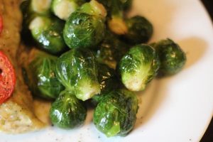 Brussel Sprouts Steamed in Bag - Vegetable Side Dishes Weight Loss Surgery