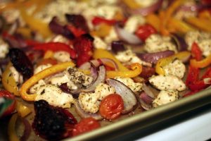One Pan Roasted Chicken and Veggies - Bariatric Surgery Recipe
