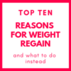 reasons for weight regain after weight loss surgery video series on foodcoachme with bariatric dietitian steph wagner