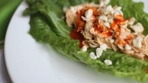 Shredded Buffalo Chicken Lettuce Wraps | FoodCoachMe | Bariatric Recipes