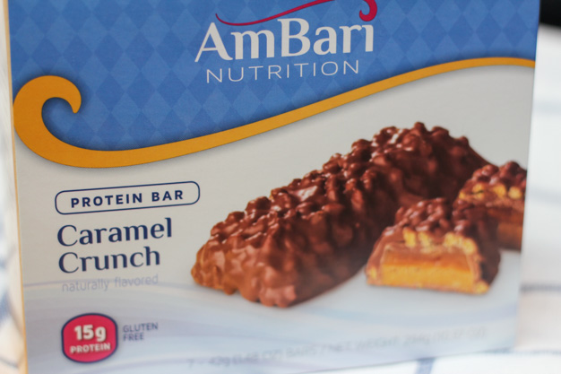 Caramel Crunch Protein Bar with high protein for bariatric surgery patients endorsed by FoodCoachMe and for sale on Bariatric Food Source
