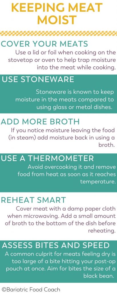 infographic keeping meats moist when meat is too dry