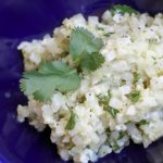 The flavors of cilantro lime rice with CAULIFLOWER instead of high carb rice! This recipe is the perfect alternative for post weight loss surgery patients! Make your favorite Mexican dishes WLS friendly! #wlsrecipes #gastricsleeve #gastricbypass #cauliflowerrice