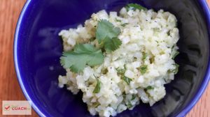 The flavors of cilantro lime rice with CAULIFLOWER instead of high carb rice! This recipe is the perfect alternative for post weight loss surgery patients! Make your favorite Mexican dishes WLS friendly! #wlsrecipes #gastricsleeve #gastricbypass #cauliflowerrice