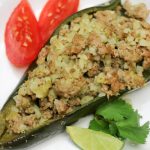 Salsa Verde Stuffed Poblano Peppers | Gastric Sleeve Recipes | FoodCoach.Me