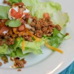 Weight Loss Surgery friendly recipe for a simple and yummy taco salad! Turkey taco meat with fresh and easy ingredients for a high protein, low carb lunch or dinner with great flavors. #gastricsleeverecipes #gastricbypassrecipes #wls #duodenalswitch #bariatric