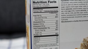 Nutrition label for Salted Toffee Pretzel protein Bar with high protein for bariatric surgery patients endorsed by FoodCoachMe and for sale on Bariatric Food Source