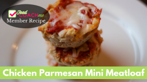 Ground chicken with marinara sauce and mozzarella cheese made in a muffin pan