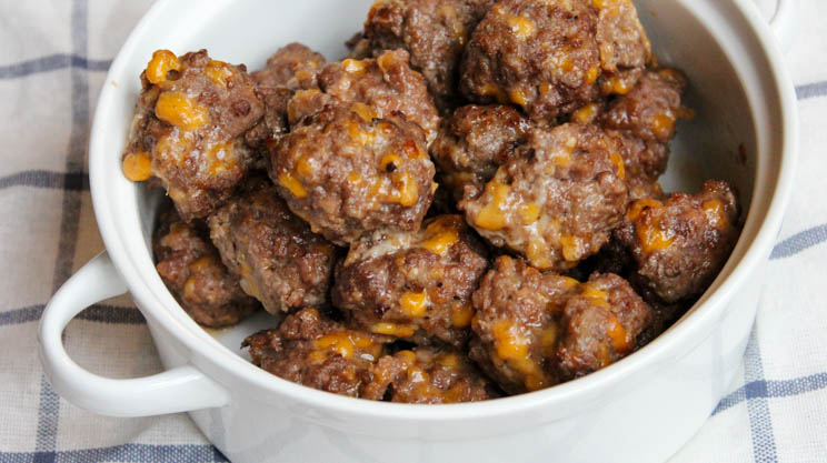 Barbecue cheddar meatballs bariatric friendly recipe made in air fryer