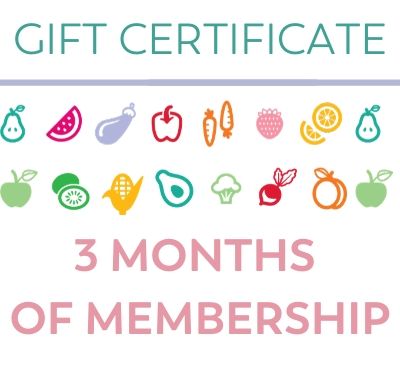 bariatric food coach gift cards