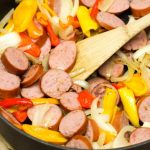 turkey kielbasa and sweet pepper skillet