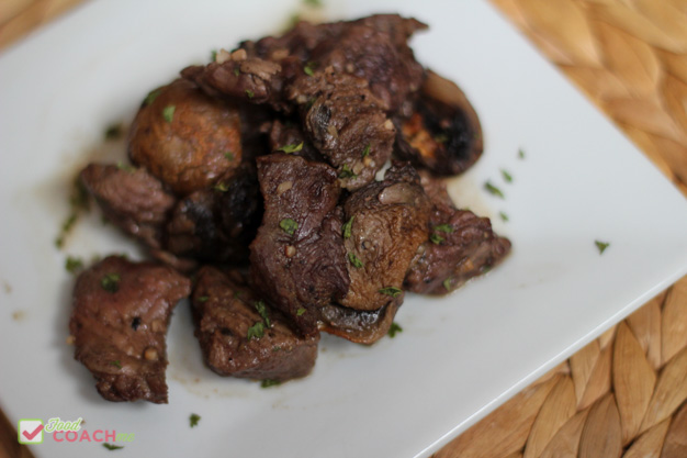 Air Fryer Steak and Mushrooms Bariatric Friendly Recipe