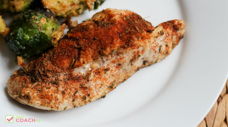 Baked Blackened Chicken using several seasonings and bringing flavor into baked chicken. High protein bariatric friendly recipe