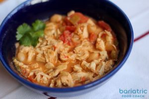Queso Chicken Chili healthy spin on queso dip and chicken chili bariatric friendly slow cooker pressure cooker recipe