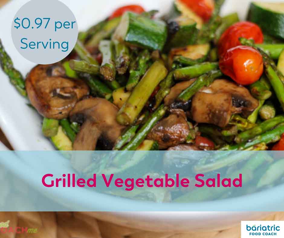 Bariatric Meals on a Budget: Grilled Vegetable Salad