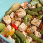 Simple pork stir fry pork chops frozen stir fry vegetables light asian dressing