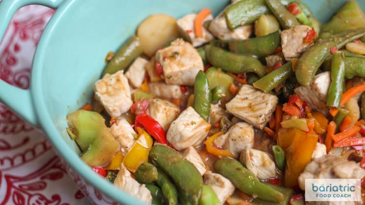 Simple pork stir fry pork chops frozen stir fry vegetables light asian dressing