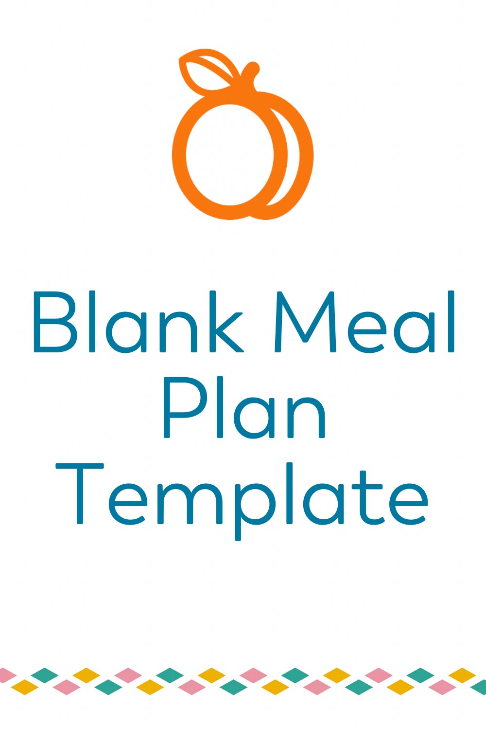 bariatric food coach blank meal plan template