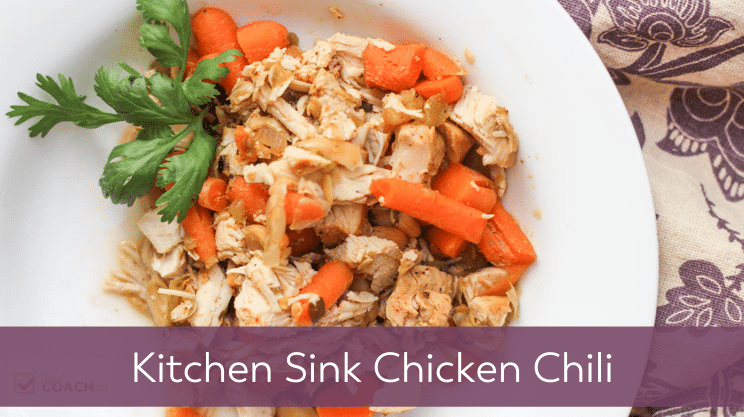 Recipe image for Kitchen Sink Chicken Chili on Bariatric Food Coach