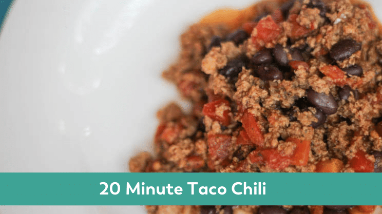 20 minute taco chili