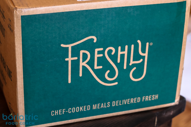 box of Freshly meals review of freshly meal kits for weight loss surgery patients